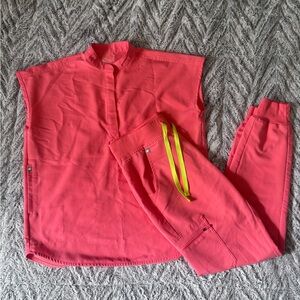 FIGS Hot Coral XXS/XS